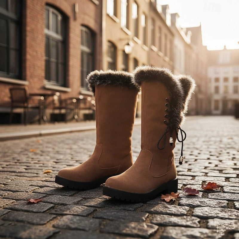 Corinna winter boots - Camel side view