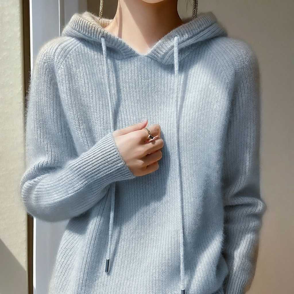 Louisa | Women's Soft-Look Hooded Knit Pullover