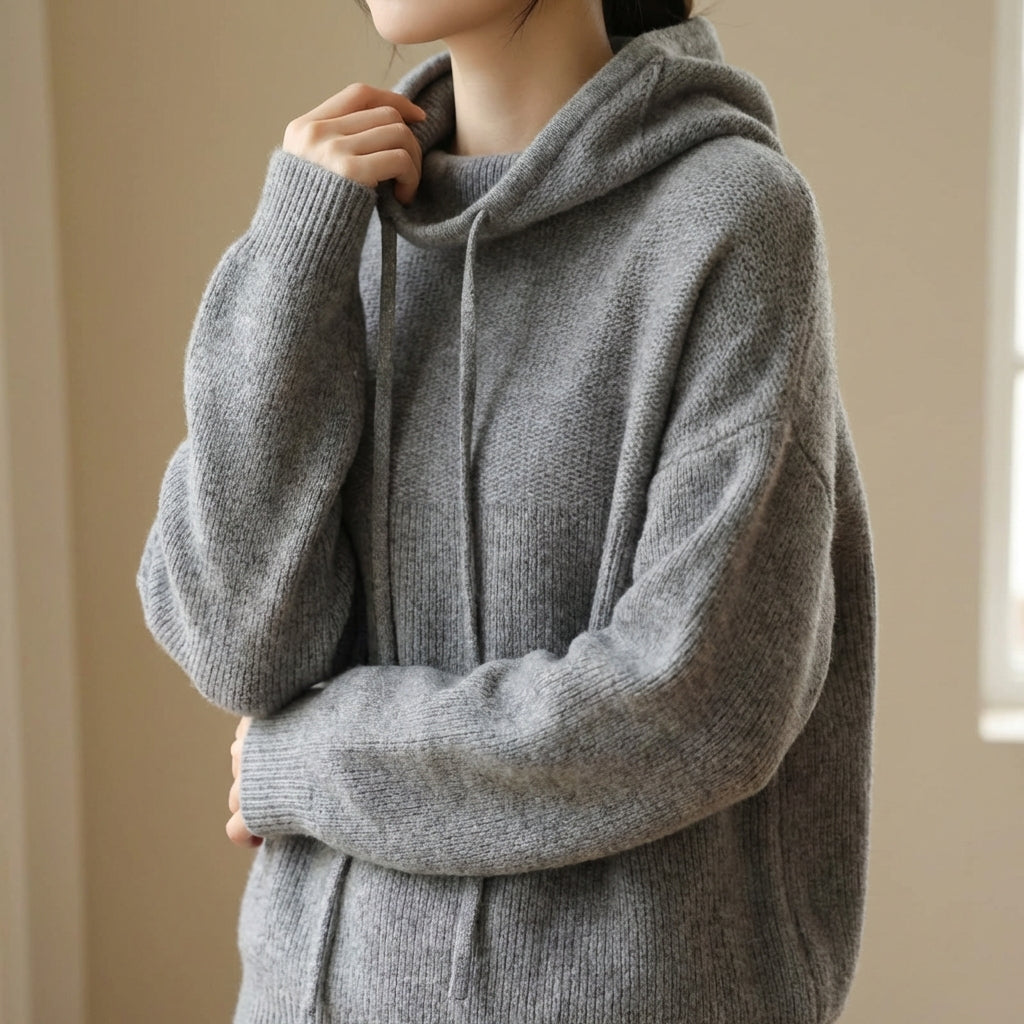 Geneva | Women's Relaxed Knit Drawstring Hoodie