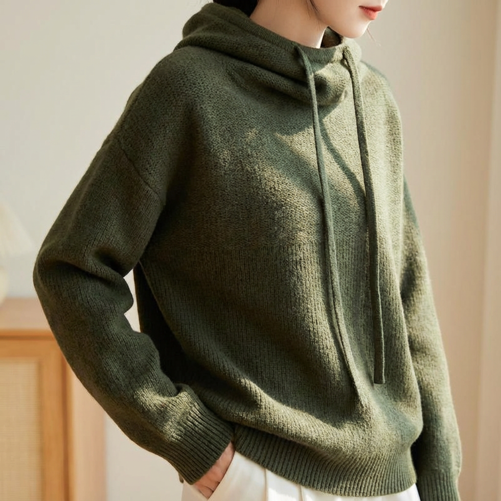 Geneva | Women's Relaxed Knit Drawstring Hoodie