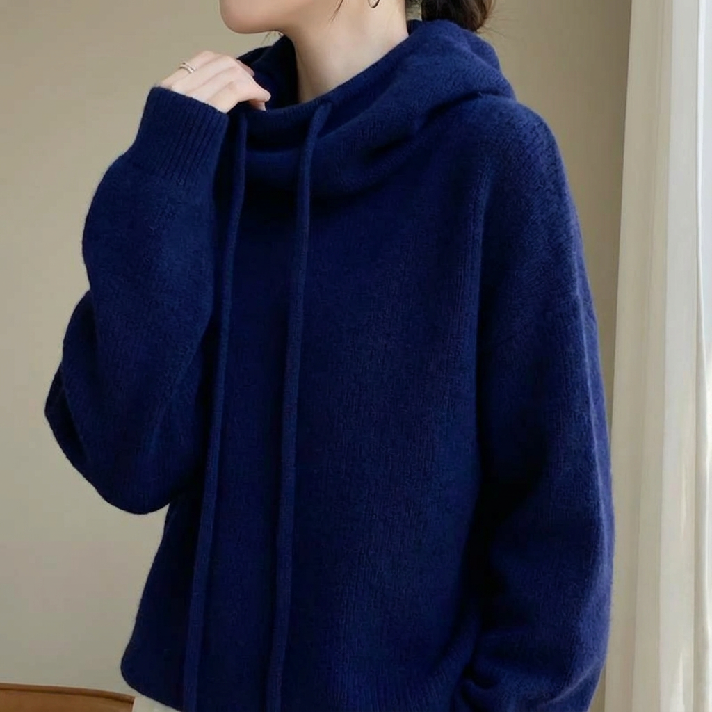 Geneva | Women's Relaxed Knit Drawstring Hoodie