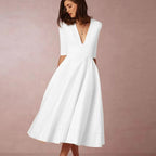 Marcella | Women's Retro-Inspired A-Line Midi Dress