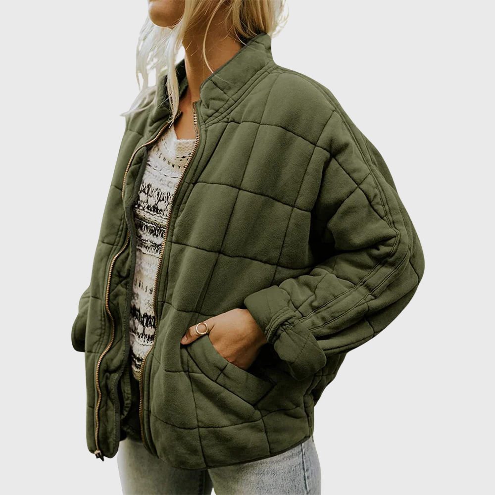Christine | Quilted Oversized Bomber Jacket for Women