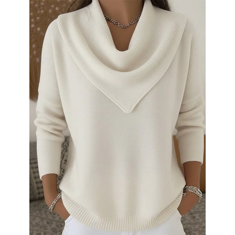Helena Women's Elegant Cowl-Neck Sweater original view