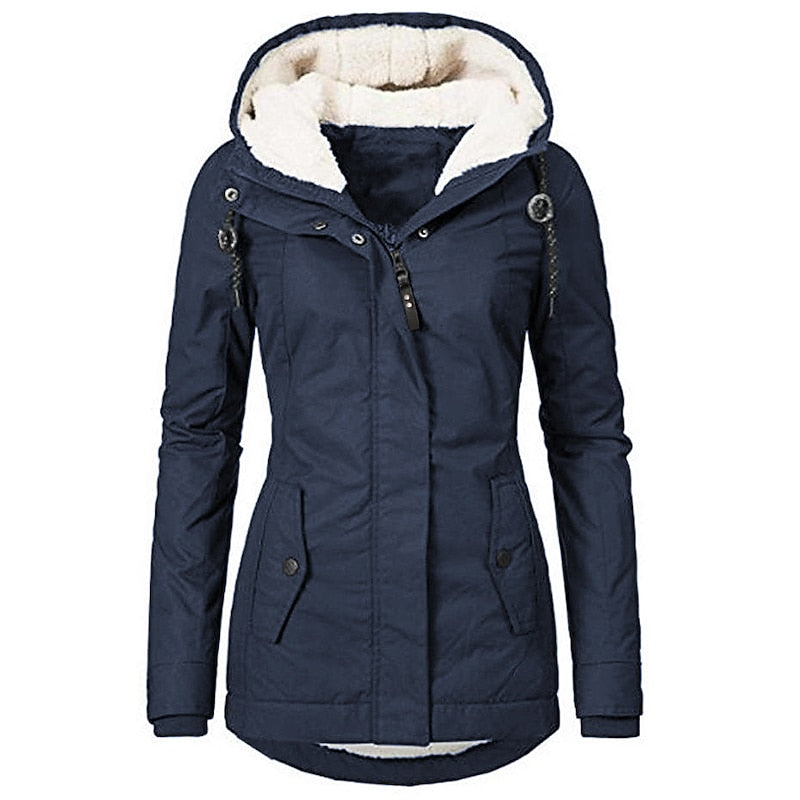 Clementine hooded parka - Dark Blue
