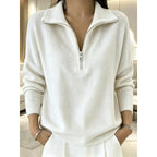 Augusta quarter-zip pullover - White