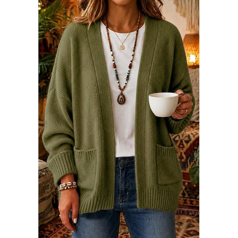Josefina open-front cardigan - Green