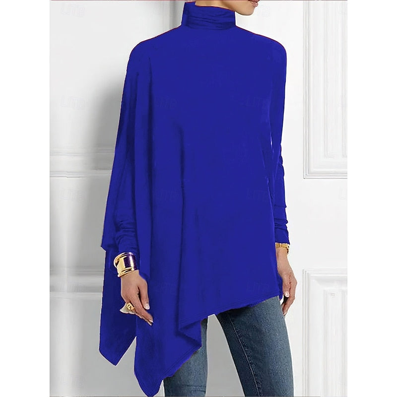 Imogen turtleneck top - Blue