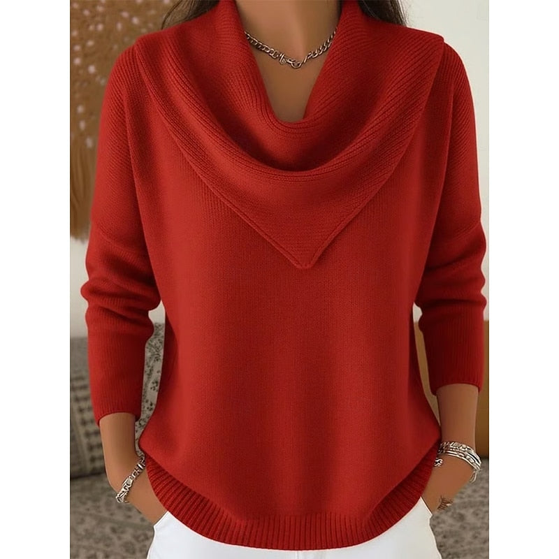 Helena Women's Elegant Cowl-Neck Sweater original view