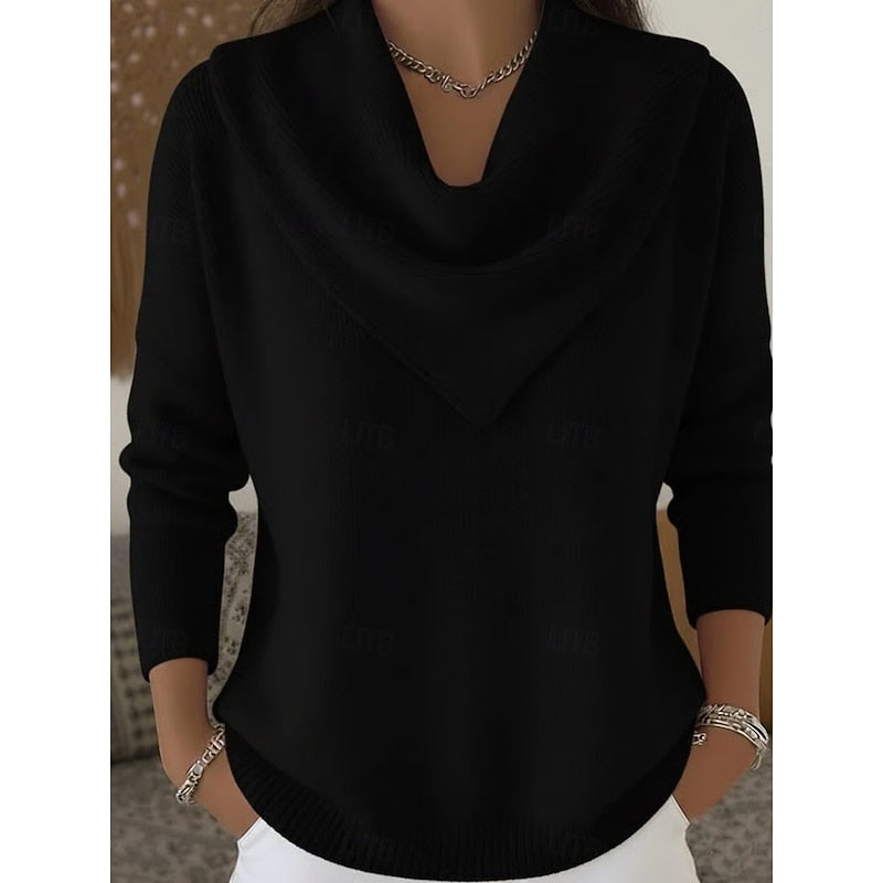 Helena Women's Elegant Cowl-Neck Sweater original view