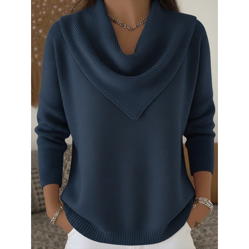 Helena Women's Elegant Cowl-Neck Sweater original view