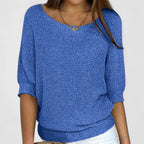 Geraldine batwing sweater - Blue