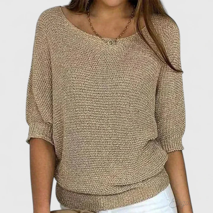 Geraldine batwing sweater - Beige