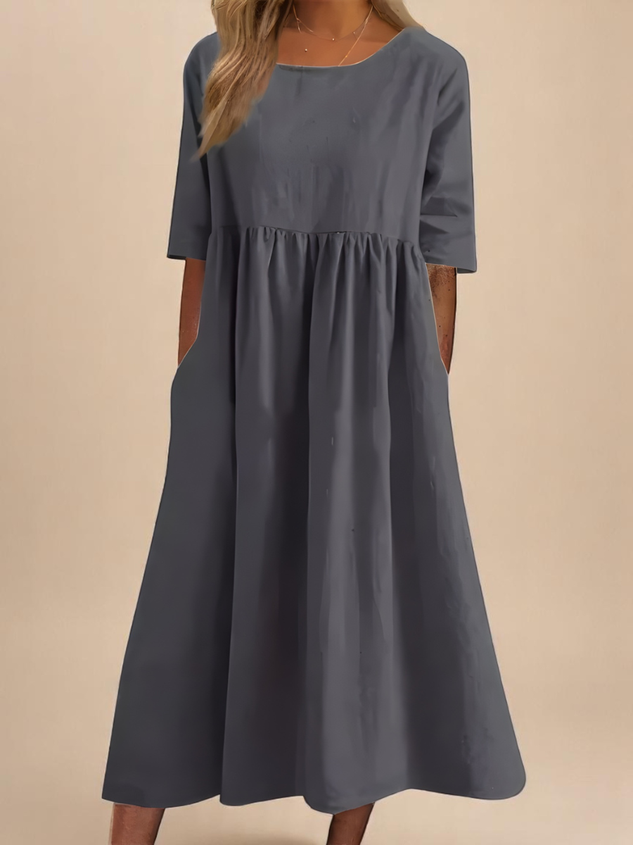 Isabelle women's round-neck casual dress image 2