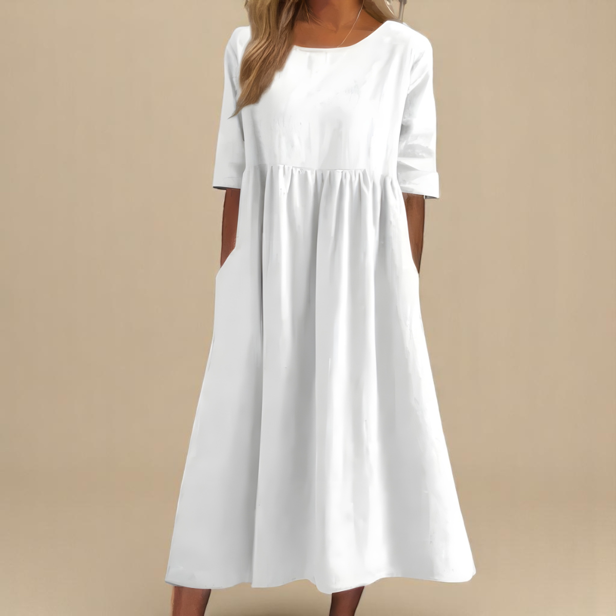 Isabelle women's round-neck casual dress image 6