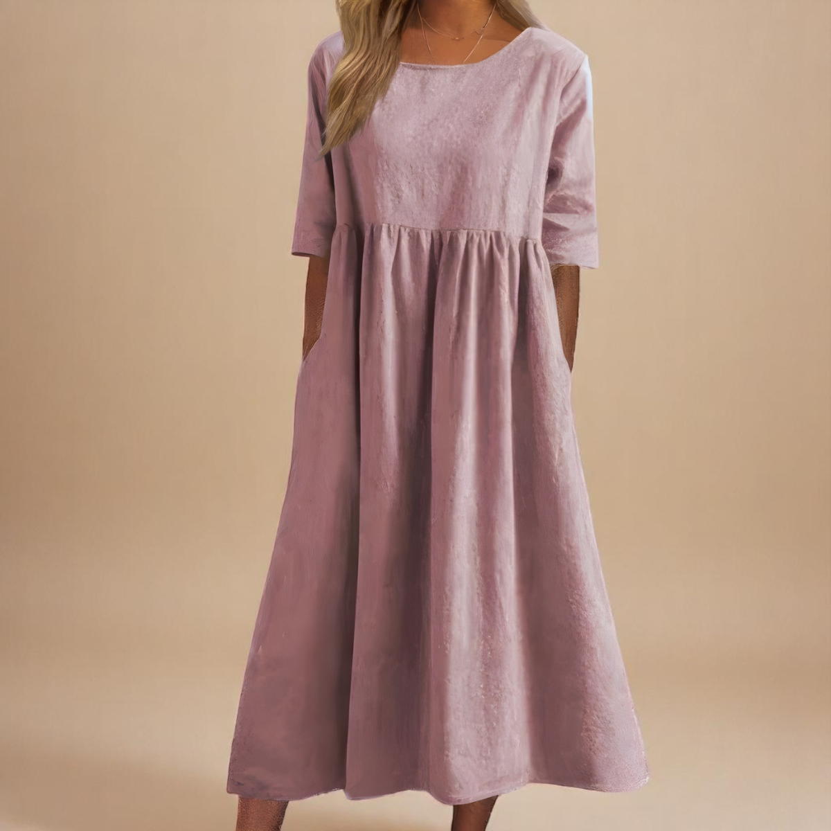 Isabelle women's round-neck casual dress image 8