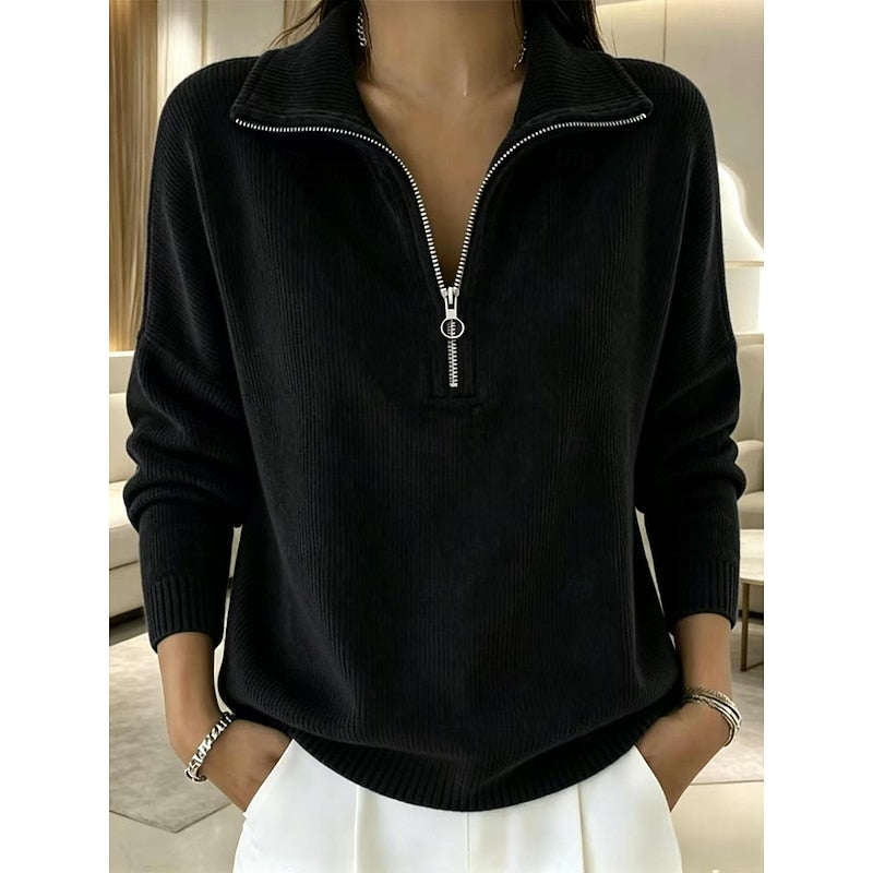 Augusta quarter-zip pullover - Black
