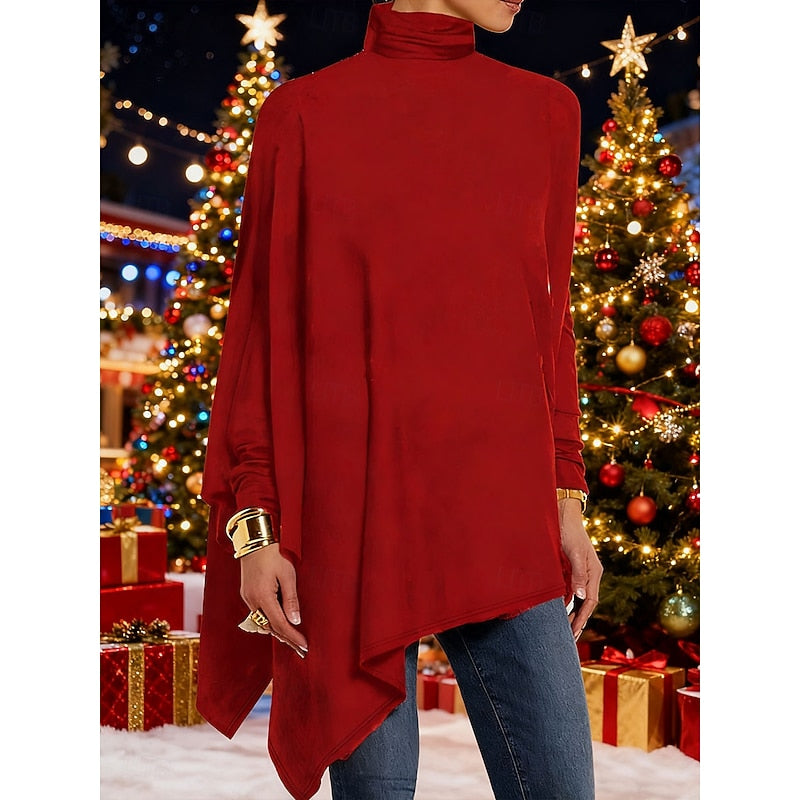 Imogen turtleneck top - Red