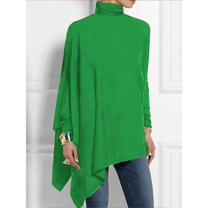 Imogen turtleneck top - Green detail